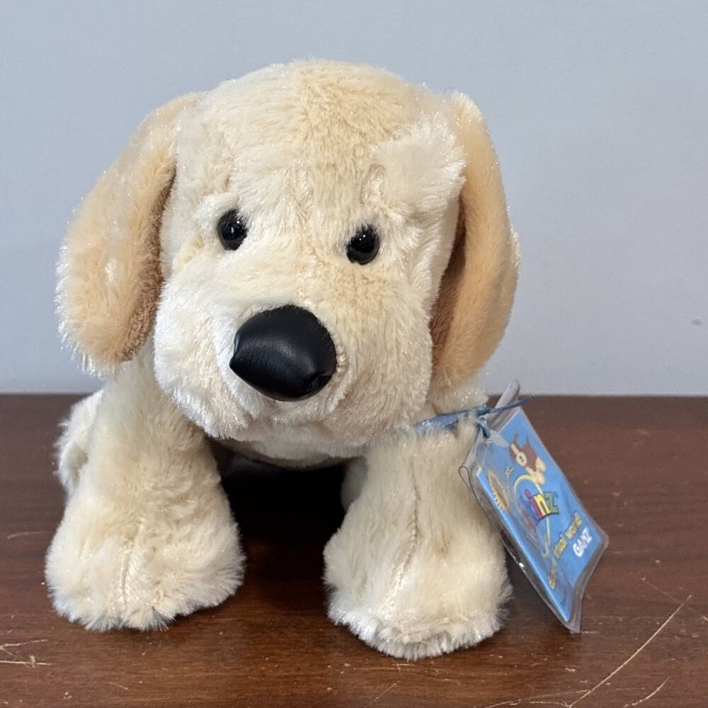 New Ganz Webkinz Retired HM153 Yellow Lab Stuffed Plush With Sealed Unused Code